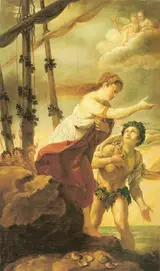Domenico Fetti, Ariadne and Bacchus on the Island of Naxos