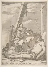 Laurent de La Hyre, Christ and the Virgin at the Foot of the Cross
