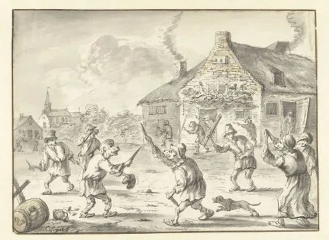 Michiel Carree, Gevecht tussen apen