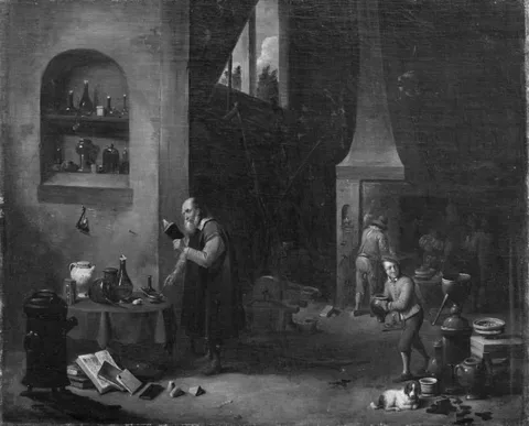 Thomas van Apshoven, Laboratory Worker in his Laboratory