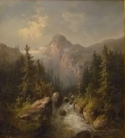 Guido Hampe, Mountainous landscape near Reichenbach, Switzerland