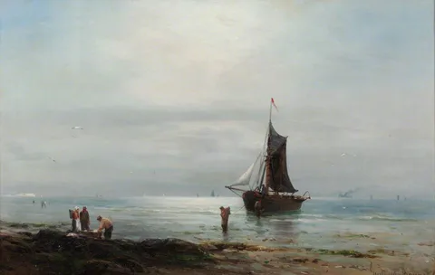 Gustave de Breanski, Coastal Scene