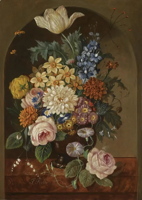 Franz Xaver Pieler, Still Life with Flowers