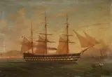 Antonio de Simone the Elder, HMS Trafalgar at Naples