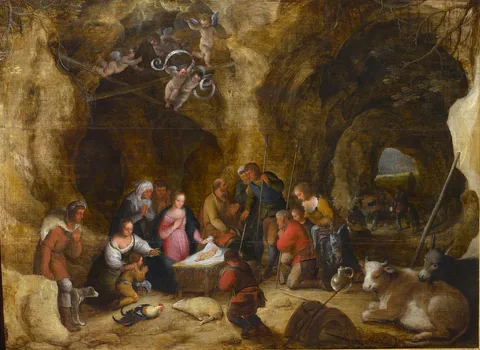 Adrian van Stalbemt, Adoration of the shepherds