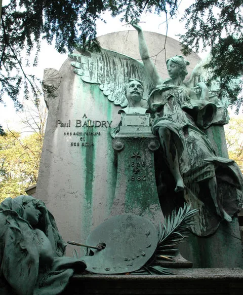 Ferdinand Barbedienne, Paul Baudry's tomb