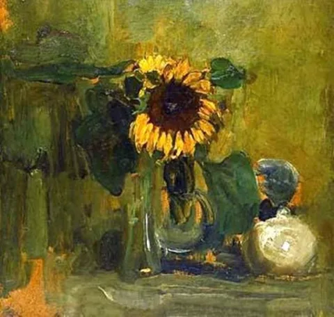 Piet Mondrian, Still Life with Sunflower