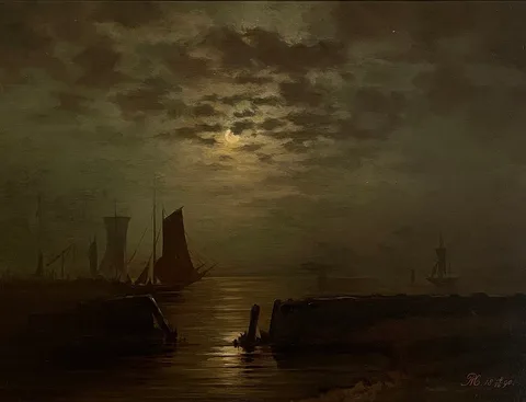Piet Mondrian, Ships in the moonlight