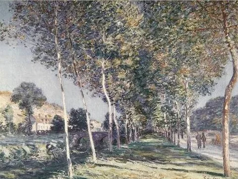 Alfred Sisley, Avenue of Poplars near Moret-sur-Loing