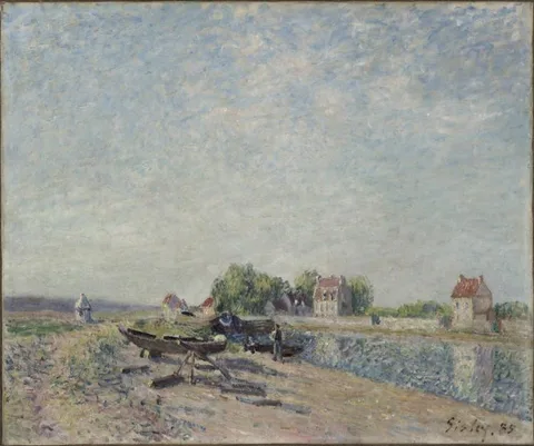 Alfred Sisley, Saint-Mammès, Loing Canal
