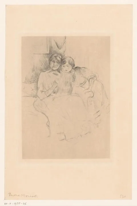 Berthe Morisot, Self-Portrait with Julie Manet, known as ‘The Drawing Lesson’