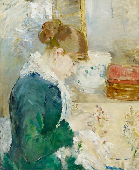 Berthe Morisot, Woman Sewing