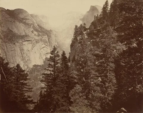 Eadweard Muybridge, Tenaya Canyon from Union Point, Valley of the Yosemite