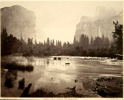 Eadweard Muybridge, Valley of the Yosemite, from Rocky Ford