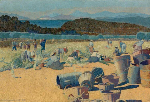 Henri-Edmond Cross, The Grape Harvest