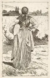 Giovanni Fattori, Woman of the Gabbro (Donna al gabbro)