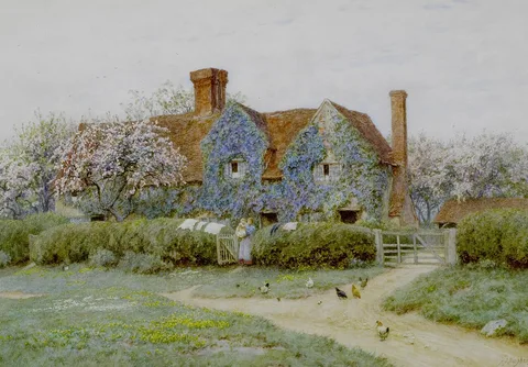 Helen Allingham, Buckinghamshire house at Penstreet