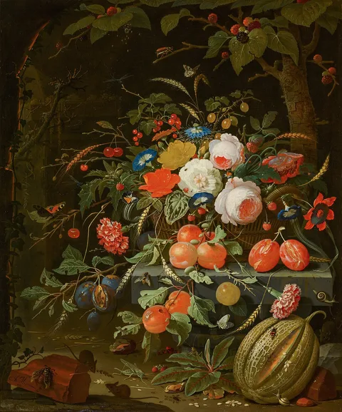 Abraham Mignon, Flowers and Fruit