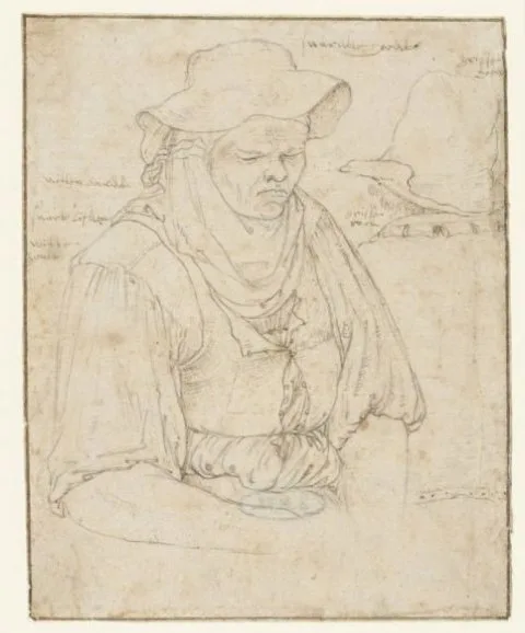 Roelandt Savery, Oude vrouw en een man