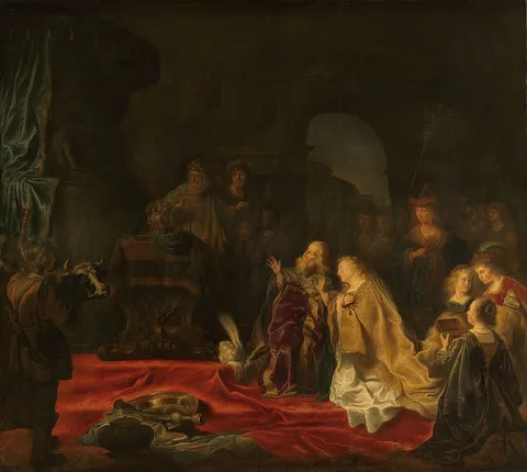 Salomon Koninck, The idolatry of King Solomon