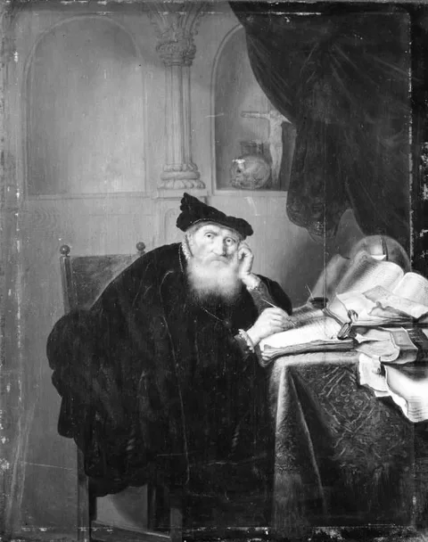 Salomon Koninck, An Old Man at his Desk