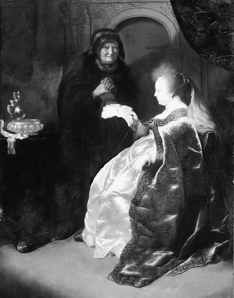 Salomon Koninck, Esther reading Haman's Decree of the Extermination of the Jews