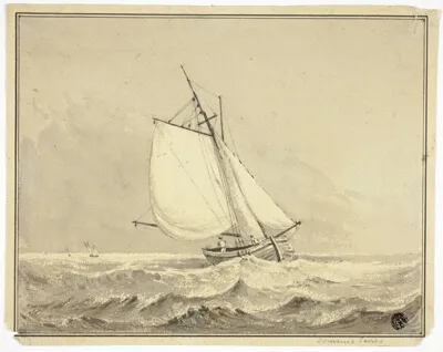 Dominic Serres, Sailboat at Sea