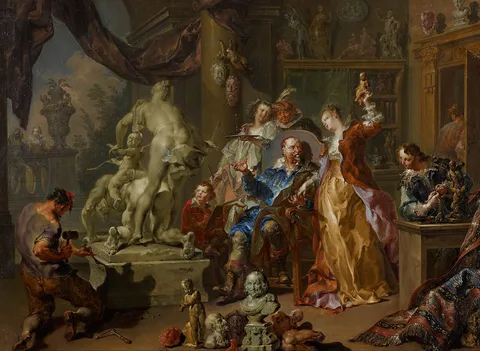 Johann Georg Platzer, The Sculptor's Studio