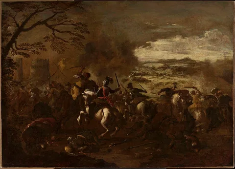 Francesco Simonini, A battle scene