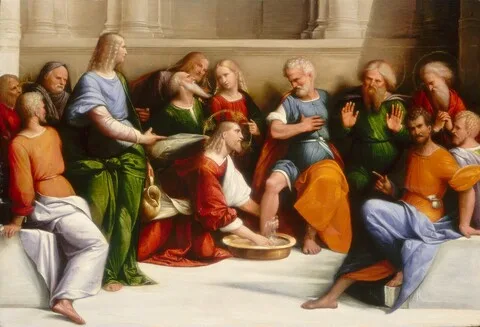 Benvenuto Tisi, Christ Washing the Disciples' Feet