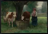 Julien Dupré, Young Woman Watering Cattle