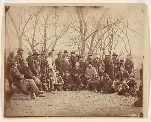 Alexander Gardner, Indians with Government Agents