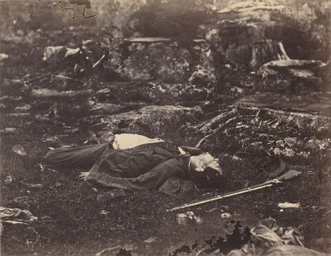 Alexander Gardner, A Sharpshooter's Last Sleep, Gettysburg, Pennsylvania