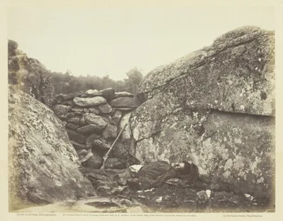 Alexander Gardner, Home of a Rebel Sharpshooter, Gettysburg