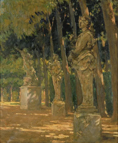 James Carroll Beckwith, Carrefour at the End of the Tapis Vert, Versailles
