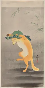 Ohara Koson, Dancing Fox