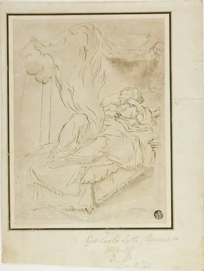 Johann Carl Loth, Danae and the Shower of Gold