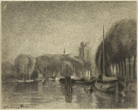 Albert Lebourg, Harbor in Dordrecht