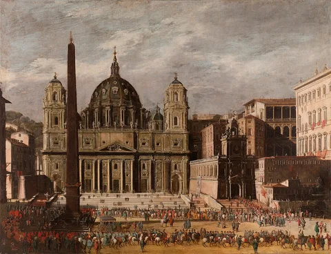 Viviano Codazzi, Exterior of Saint Peter’s, Rome