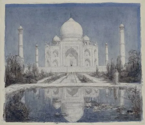 Marius Bauer, Taj Mahal bij maanlicht