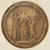 Janet Scudder, The Indiana Medal (The Admission of Indiana to the Union) [obverse]