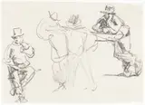 William Henry Hunt, Studies of a Male Figure