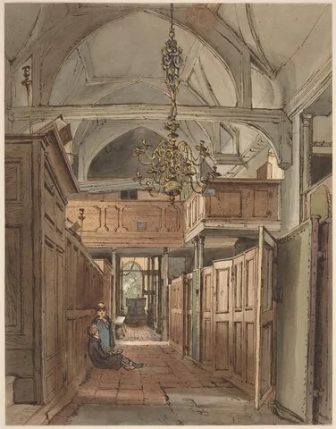 William Henry Hunt, Interior of Bushey Church