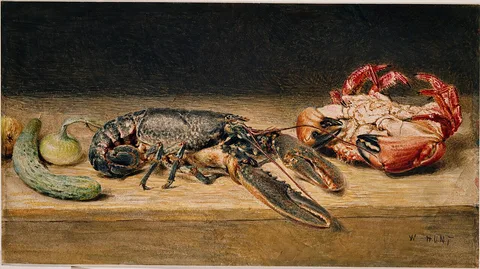 William Henry Hunt, Lobster, Crab, and a Cucumber