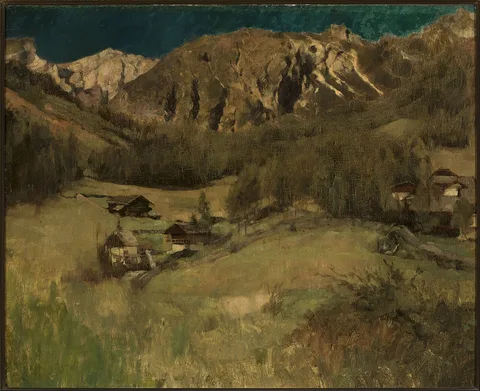 Carl Schuch, Landscape from Tyrol.