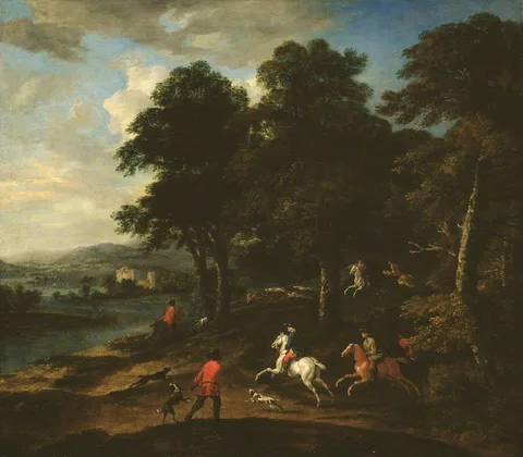 Peter Tillemans, Foxhunting in Wooded Country