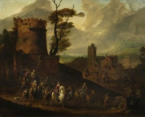 Peter Tillemans, View of a town
