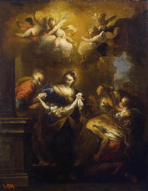 Valerio Castello, The Miracle of Roses (The Miracle of St Cita)