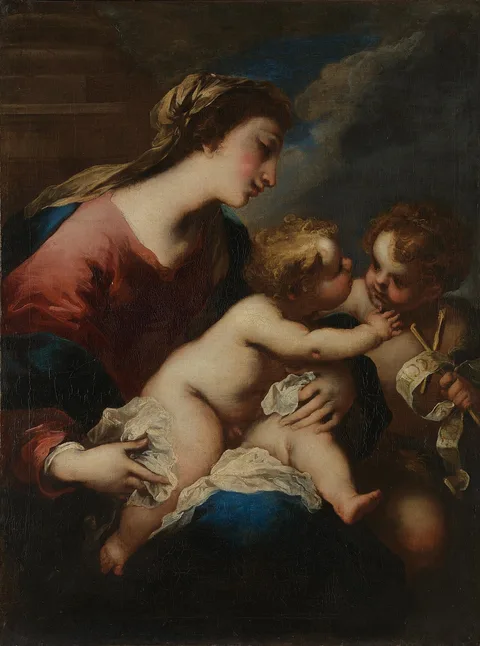 Valerio Castello, The Virgin and Child with Saint John the Baptist