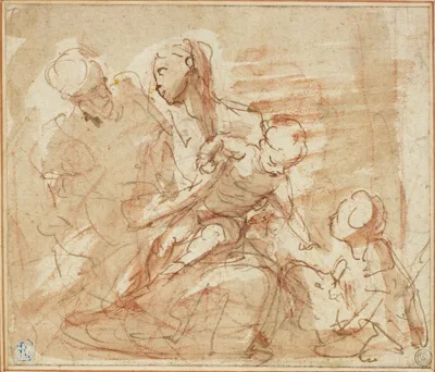 Valerio Castello, Holy Family with the Infant Saint John